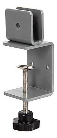 Boss Office Products Plexiglas Panel Desk Clamps 3 34 x 2 14 Set