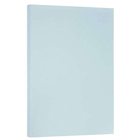 JAM Paper® Vellum Bristol Card Stock, Pool Blue, Ledger (11" x 17"), 110 lb, Pack Of 50