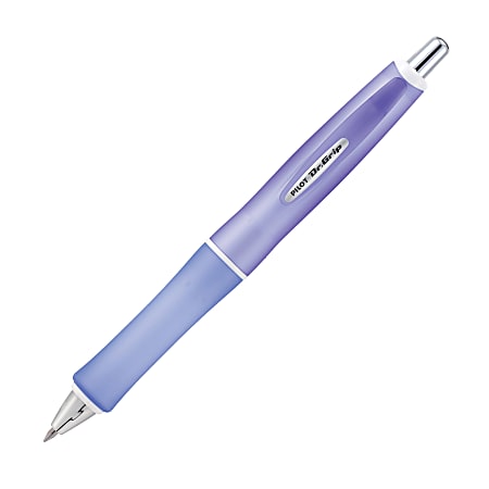 Pilot® Dr. Grip™ Retractable Ballpoint Pen, Medium Point, 1.0 mm, Purple Barrel, Black Ink