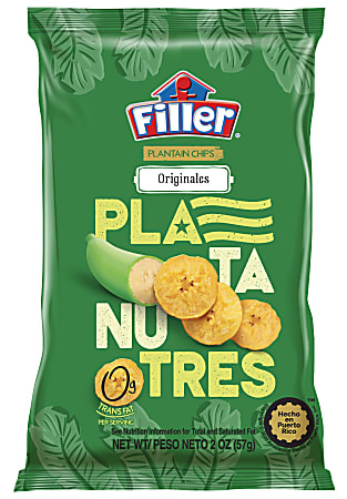 Filler Plantain Chips, Original, 2 Oz, Total Qty 1