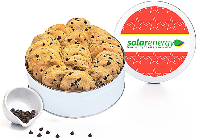 Custom Personalized Fresh Beginnings Chocolate Chip Gourmet Cookie Tin