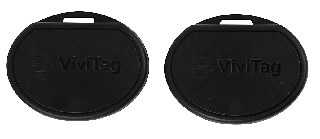 Vivitar Vivitag Bluetooth Trackers, Black, Pack Of 2 Trackers