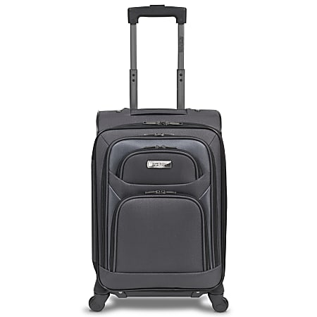 Kenneth Cole Reaction Expandable Rolling Carry-On Upright, 20" x 13 1/2" x 10 1/4", Gray