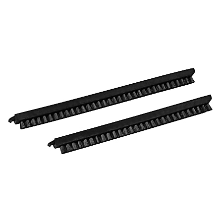 Sanitaire 16" Bristle Strips, Compatible With 16” VGI Brush Roll 53273, 15/16” x 2-3/4”, Black, Set Of 2 Strips