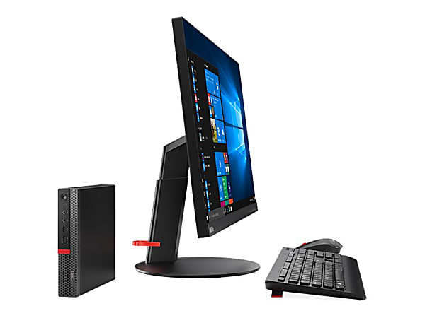 Lenovo ThinkCentre M920q 10RR - Tiny - Core i5 8600T / 2.3 GHz - RAM 8 GB - SSD 512 GB - TCG Opal Encryption - UHD Graphics 630 - GigE - WLAN: 802.11a/b/g/n/ac, Bluetooth 5.0 - Win 10 Pro 64-bit - monitor: none - black