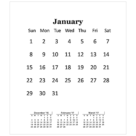 Retrospect Monthly Desk Calendar 6 14 x 5 12 Flowers January to ...