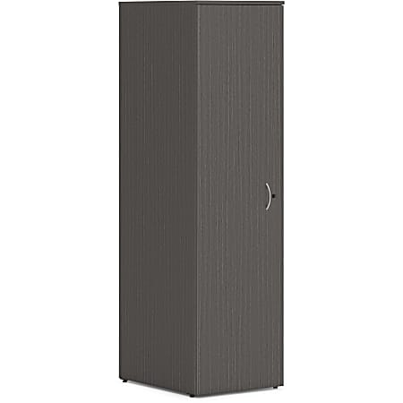 HON Mod HLPLW1824 Storage Cabinet, 65"H x 18"W x 24"D, Slate Teak