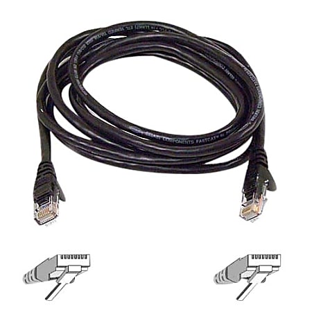 Belkin Cat. 6 Patch Cable - RJ-45 Male - RJ-45 Male - 14ft - Black