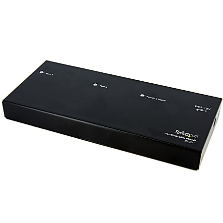 StarTech.com 2 Port DVI Video Splitter with Audio - Split a DVI source with audio to two displays - dvi video splitter - 2 port dvi splitter - DVI Splitter with Audio