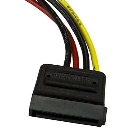StarTech.com 6in 4 Pin LP4 to SATA Power Cable Adapter Power a Serial ATA  hard drive from a conventional LP4 power supply connection LP4 to sata  adapter LP4 to sata power 4
