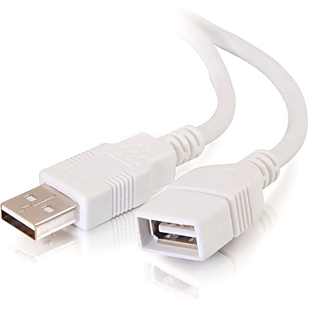 C2G 6ft USB 2.0 One B Male to Two A Male Y Cable Type B Male USB Type A  Male USB 6ft Black - Office Depot