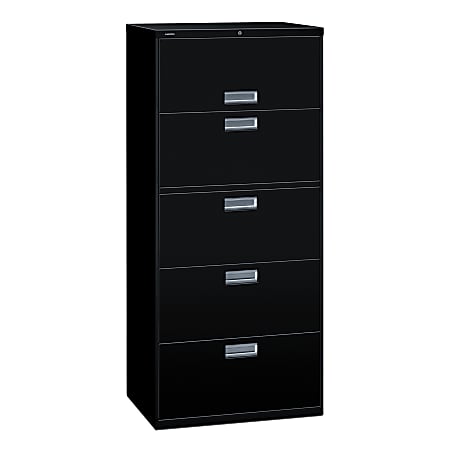 HON® Brigade® 600 18"D Lateral 5-Drawer File Cabinet,