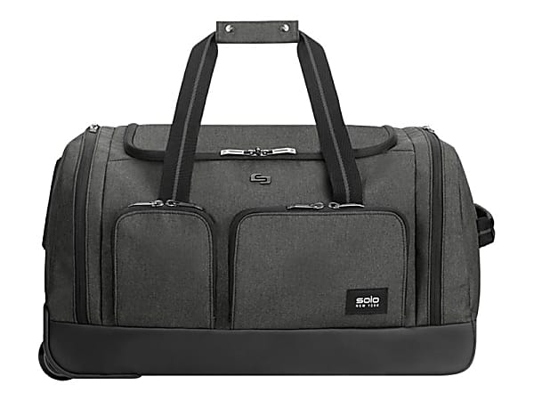 Solo New York Bags Leroy Rolling Duffel Bag 22 H x 12 W x 12 D Gray ...