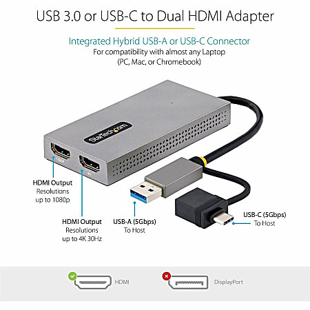 Microsoft Surface USB C to HDMI Adapter USB Type C HDMI - Office Depot