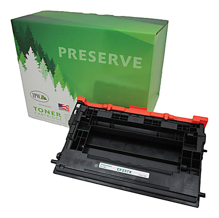 IPW Preserve Remanufactured High-Yield Black Toner Cartridge Replacement For HP 37X, CF237X, 845-37X-ODP
