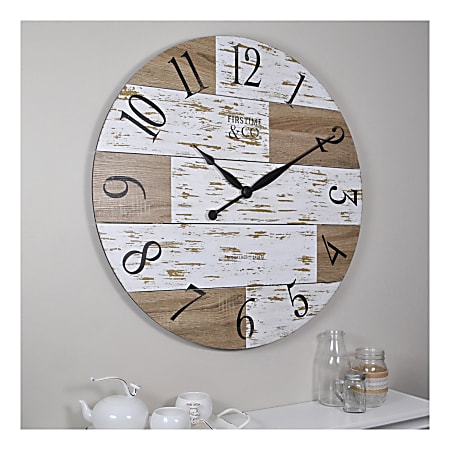 FirsTime & Co. Harper Pallets Wall Clock