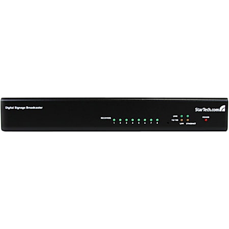 StarTech.com 8 Port VGA over Cat5 Digital Signage Broadcaster with RS232 & Audio - 2 x 8 - UXGA - 984.25ft