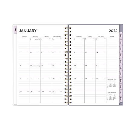 2024 Blue Sky Tula WeeklyMonthly Planning Calendar 5 x 8 Multicolor