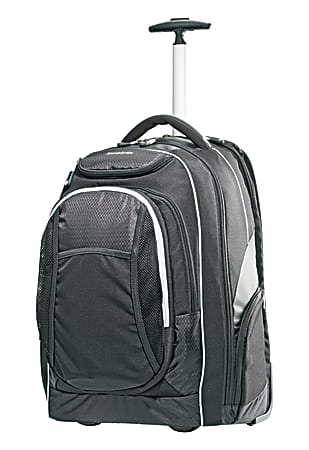 Samsonite® Tectonic PFT Ripstop Nylon Wheeled Laptop Backpack, Black