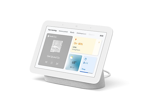 Google™ Nest Hub Display With Voice Search and Voice Command, 2nd Generation, Chalk