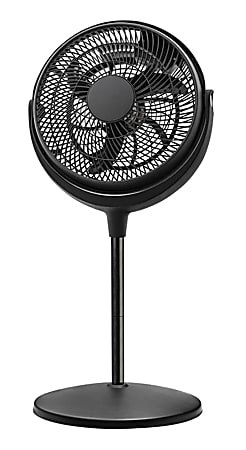 Brentwood Kool Zone Circulator 12" Adjustable Stand Fan, 38" x 15", Black