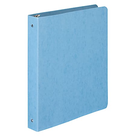 Wilson Jones® Presstex® 3-Ring Binder, 1" Round Rings, Light Blue