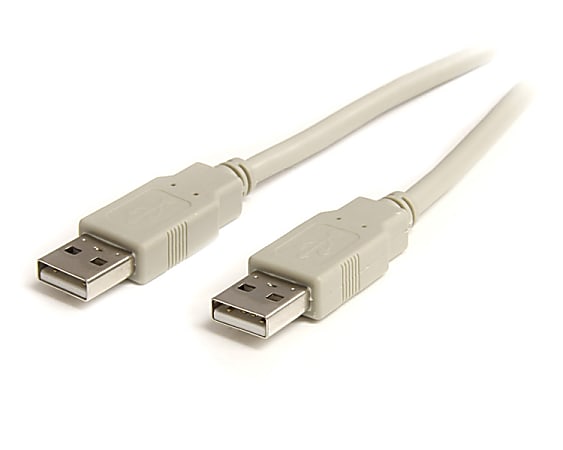 StarTech.com StarTech.com - Beige USB 2.0 cable - 4 pin USB Type A (M) - 4 pin USB Type A (M) - 6 ft - 6ft USB Cable - A to B USB Cable - USB Printer Cable - type A to B USB Cable - A to B USB 2.0 Cable