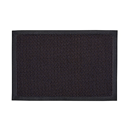 Floortex® Doortex® Meshmat Entrance Mat, 20" x 32", Metallic Blue / Orange