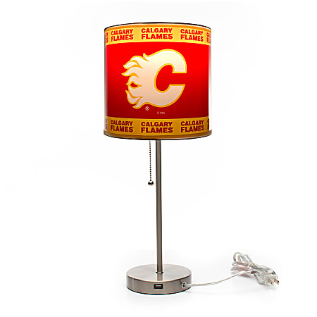 Imperial NHL Table Lamp, 19"H, Calgary Flames