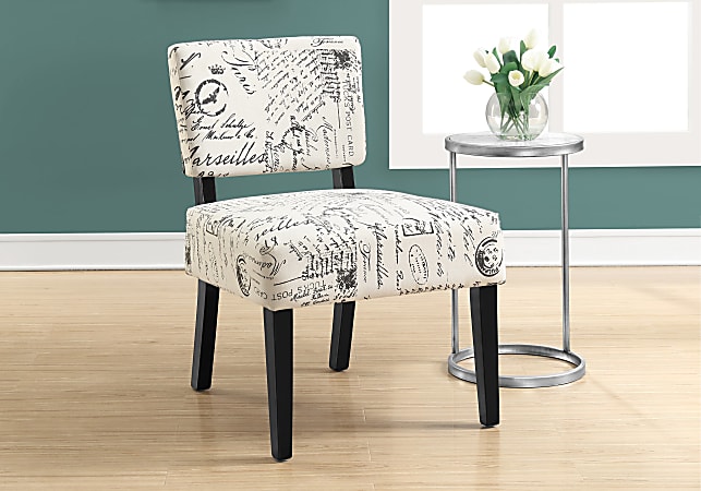 Black and best sale white slipper chair