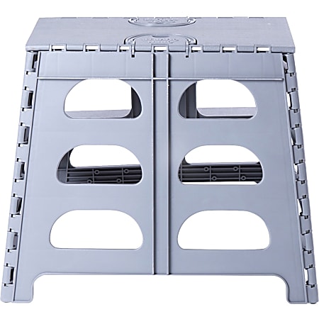 Range Kleen SS2 Plastic 2-Step Step Stool, 300 Lb Capacity, 17-1/2", Gray