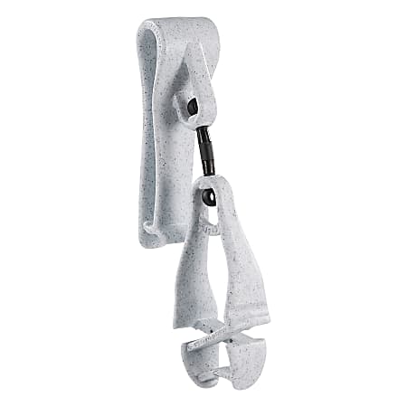 Ergodyne 3425 Glove Belt Clip Holder, 6-1/2", Granite, Total Qty 1