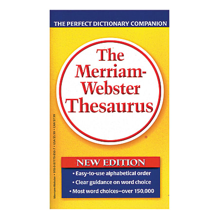 Merriam-Webster's Thesaurus, Pack Of 3