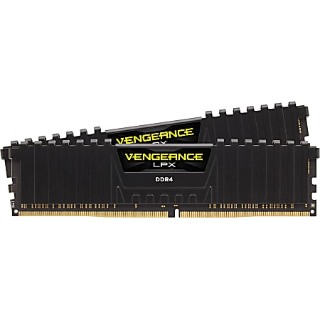 Corsair Vengeance LPX 16GB (2x8GB) DDR4 DRAM 2133MHz C13 Memory Kit - Black Kit - 16 GB (2 x 8GB) - DDR4-2133/PC4-17000 DDR4 SDRAM - 2133 MHz - CL13 - 1.20 V - Unbuffered - 288-pin - DIMM