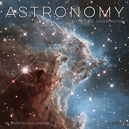 2025 Willow Creek Press Mini Wall Calendar, 7” x 7”, Astronomy, January 2025 To December 2025, 45640