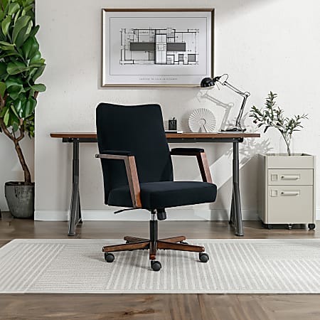 Finch NEO ONE Ergonomic Fabric Hi-Back Executive Office Chair, Black