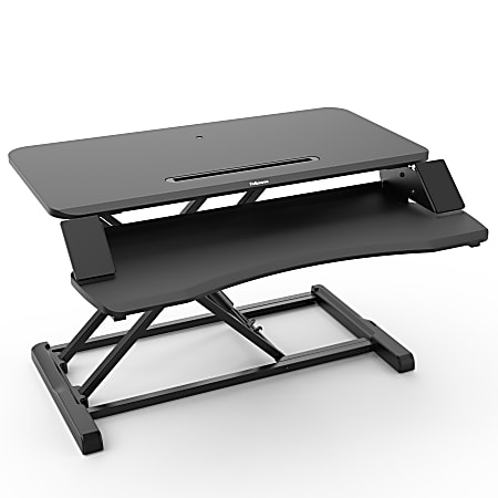 Fellowes Corsivo Sit Stand Workstation Desk Riser 19 12 H x 31 12 W x ...