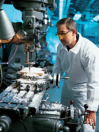 Kimberly-Clark® Professional KleenGuard A20 Microforce™ Particle Protection Coveralls, Zipper Front, 3XL, White, Pack Of 20 Coveralls