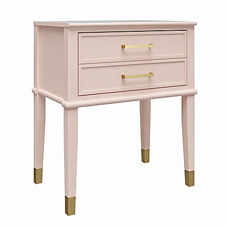 Ameriwood™ Home Westerleigh End Table, 28"H x 23-5/8"W x 15-5/8"D, Pink