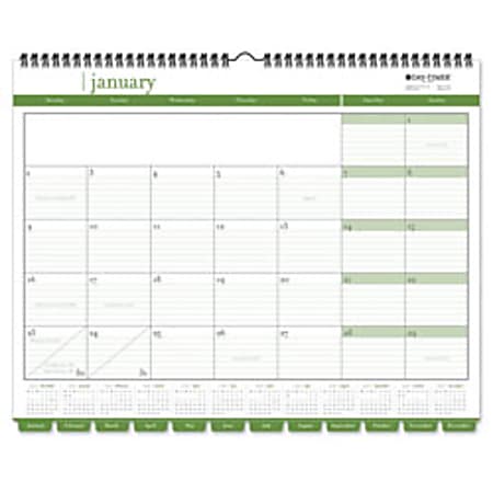 Day-Timer® Wall Calendar/Desk Pad, 22" x 17", January-December 2011