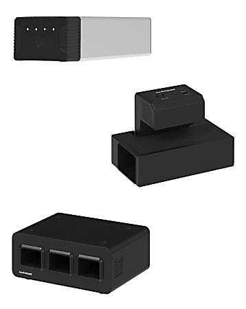 Luxor EdgePower Desktop Charging Station System, Medium Use Bundle, Black/Silver, KBEP-6B3C3