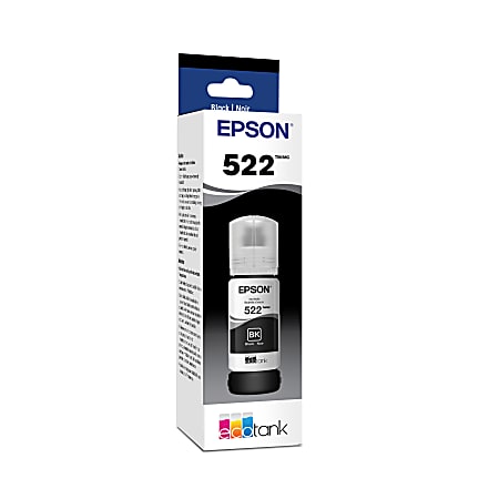 Compatible Epson T522 Ink Black Refill Bottle, 3-Pack (T522120)