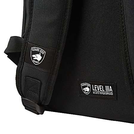 Guard Dog Security Bullet Resistant ProShield Scout Youth Backpack Black Office Depot