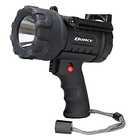 Dorcy® Pro Rechargeable™ LED 500-Lumen IP65 Water-Resistant Spotlight with Fold-out Stand & Up to 1,260-ft. Beam Distance
