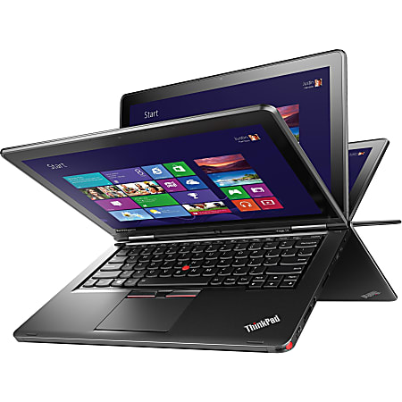 Lenovo ThinkPad Yoga 12 20DL0038US 12.5" Touchscreen 2 in 1 Ultrabook  - 1920 x 1080 - Intel Core i5 i5-5300U Dual-core 2.30 GHz - 8 GB RAM - 180 GB SSD - Graphite Black - Windows 8.1 Pro - Intel HD Graphics 5500