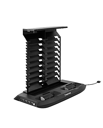 Insten Dual Controller Charging Station Stand And Game Holder With Cooling Fans For Microsoft XBox One S