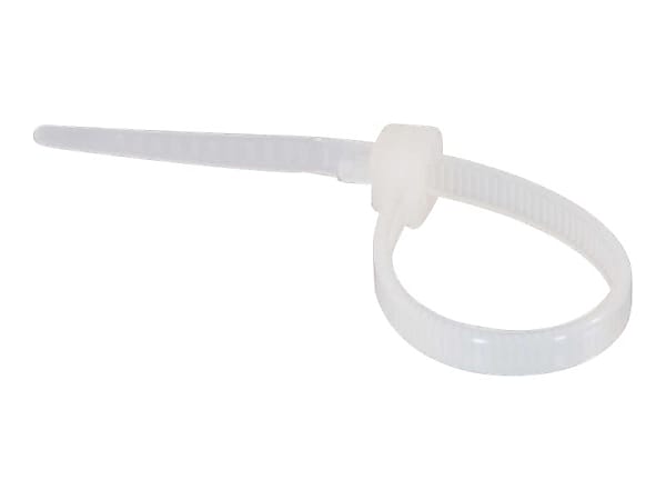 C2G 7.5in Cable Ties - White - 100pk - Cable Tie - White - 100 - 7.50" Length