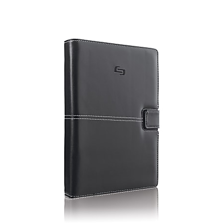SOLO® Vintage Universal Fit Tablet/eReader Booklet, 8.5" to 11", Black