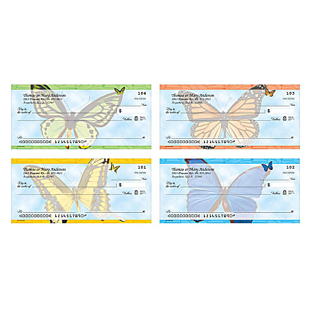 Personal Wallet Checks, 6" x 2 3/4", Singles, Flutters, Box Of 120