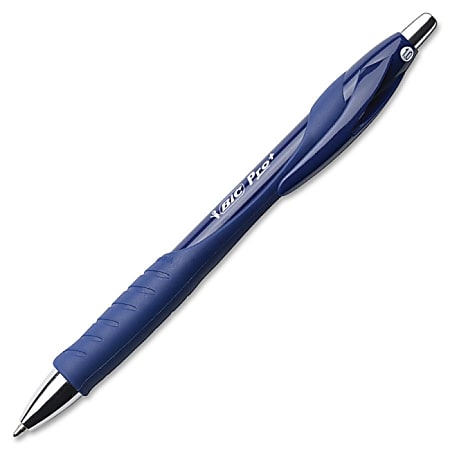 BIC Pro Plus Ball Pen - Medium Point Type - Refillable - Blue - Blue Barrel - 1 Dozen